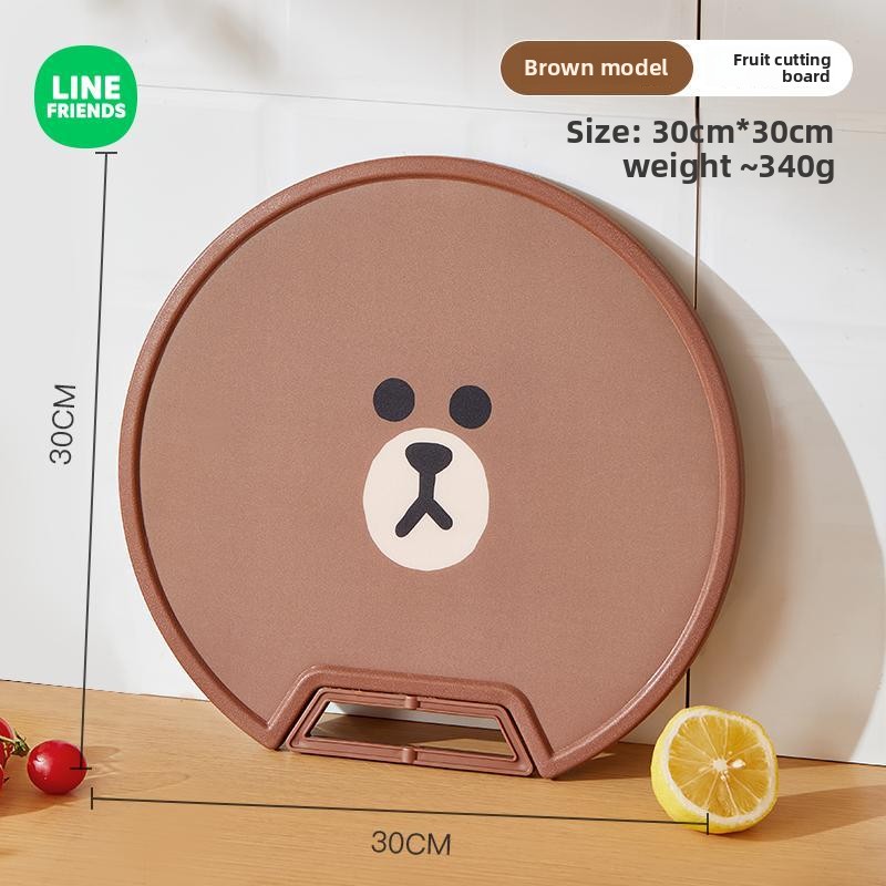 Kitchen Gadgets Plus - Разделочная доска LINE FRIENDS, коричневая, в
