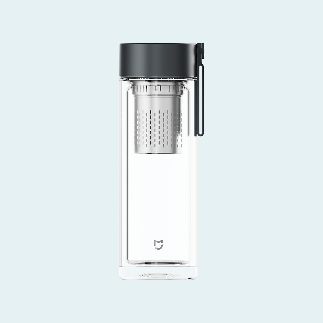 Xiaomi Kitchen Gadgets - Двухслойная стеклянная чашка Mijia из нержавеющей