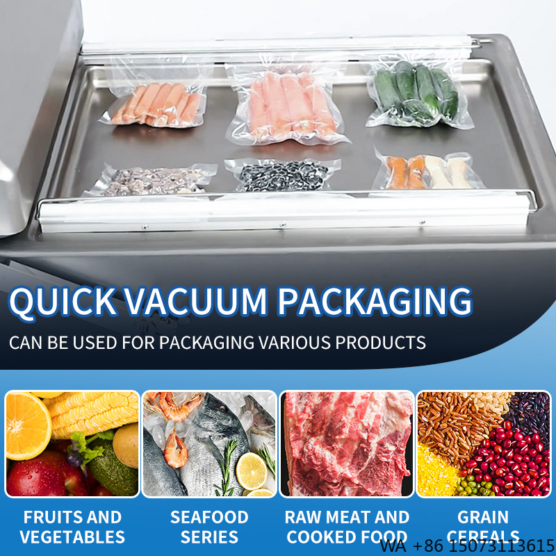 Food Vacuum Sealer - Коммерческий вакуумный упаковщик DZ-500 с двумя